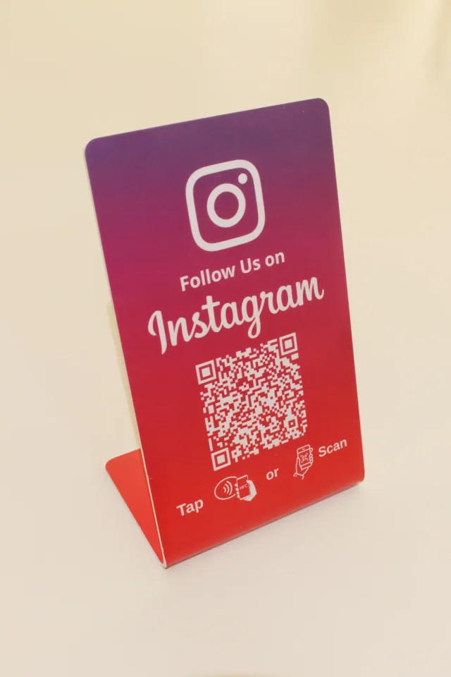 Stand Instagram NFC + QR